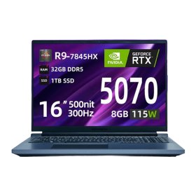 Ноутбук Mechrevo 16 Pro Чёрный (16" Ryzen 9 7845HX, 32GB, 1TB SSD, Geforce RTX 5070, Windows 11)