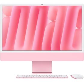Apple iMac 24" Retina 4,5K, (MWV43) (M4, 10-ядер CPU, 10-ядер GPU, 16 ГБ, 256 ГБ SSD, 2024), Розовый