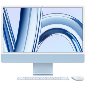 Apple iMac 24" Retina 4,5K, (MQRC3) (M3, 8-ядер CPU, 8-ядер GPU, 8 ГБ, 256 ГБ SSD), Голубой