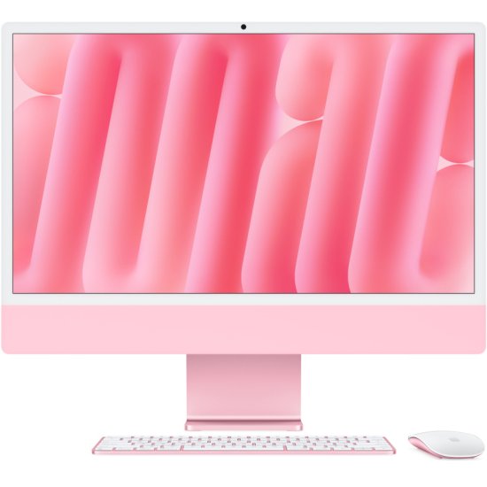 Apple iMac 24" Retina 4,5K, (MWV43) (M4, 10-ядер CPU, 10-ядер GPU, 16 ГБ, 256 ГБ SSD, 2024), Розовый