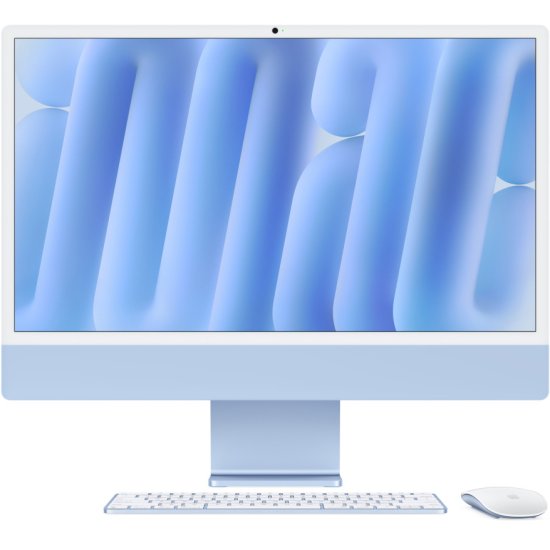 Apple iMac 24" Retina 4,5K, (MWV13) (M4, 10-ядер CPU, 10-ядер GPU, 16 ГБ, 256 ГБ SSD, 2024), Голубой