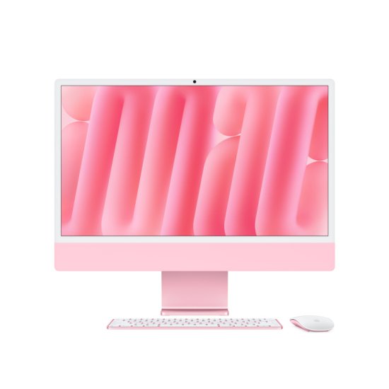 Изображение Apple iMac 24" Retina 4,5K, (MWV43) (M4, 10-ядер CPU, 10-ядер GPU, 16 ГБ, 256 ГБ SSD, 2024), Розовый
