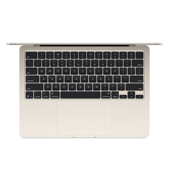 Изображение Apple MacBook Air 13" 2025 256Гб Сияющая звезда (MW0Y3) (M4, 10-ядер CPU/8-ядер GPU, 16 ГБ, 256 ГБ SSD)
