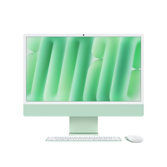Изображение Apple iMac 24" Retina 4,5K, (MWUE3RU/A) (M4, 8-ядер CPU, 8-ядер GPU, 16 ГБ, 256 ГБ SSD, 2024), Зелёный