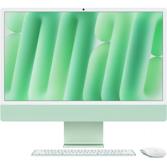 Apple iMac 24" Retina 4,5K, (MWUE3RU/A) (M4, 8-ядер CPU, 8-ядер GPU, 16 ГБ, 256 ГБ SSD, 2024), Зелёный